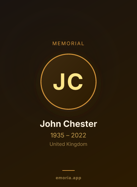 Memorial portrait of John Chester