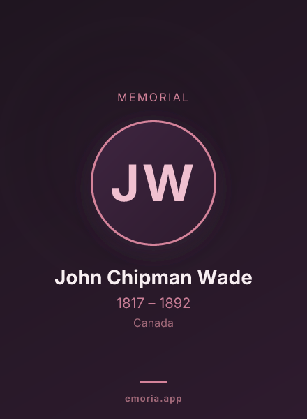 Memorial portrait of John Chipman Wade