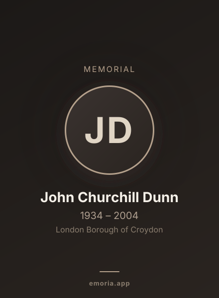 Memorial portrait of John Churchill Dunn