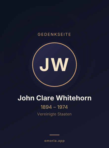 Gedenkportrait von John Clare Whitehorn
