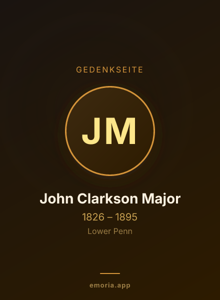 Gedenkportrait von John Clarkson Major