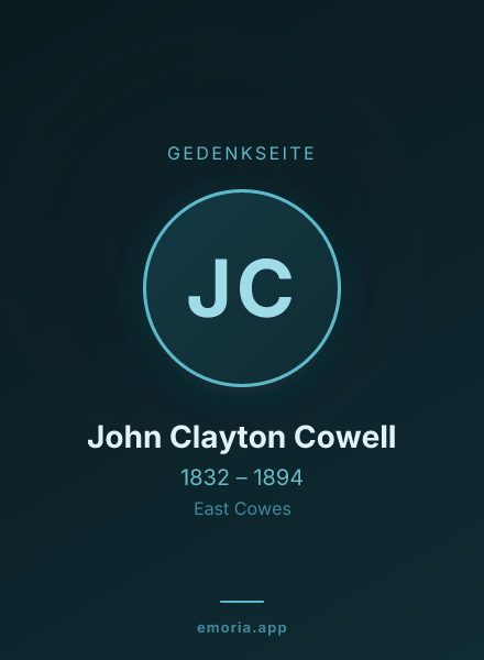 Gedenkportrait von John Clayton Cowell