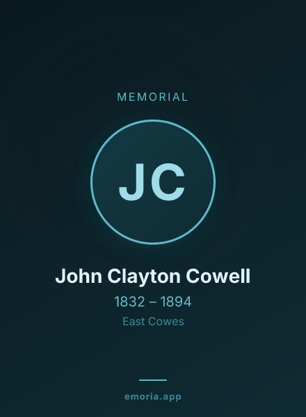 Memorial portrait of John Clayton Cowell