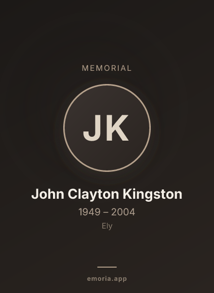 Memorial portrait of John Clayton Kingston