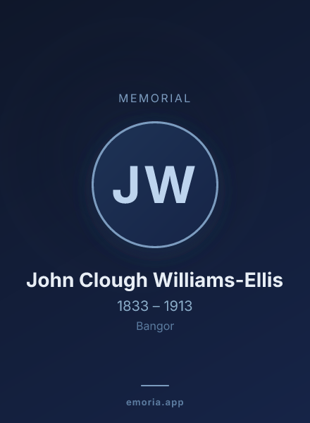 Memorial portrait of John Clough Williams-Ellis