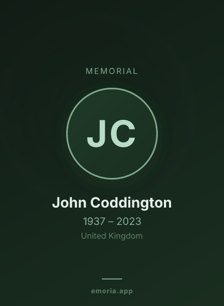 Memorial portrait of John Coddington