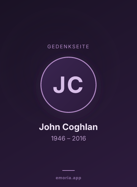 Gedenkportrait von John Coghlan