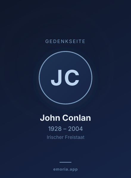 Gedenkportrait von John Conlan