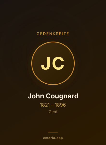 Gedenkportrait von John Cougnard