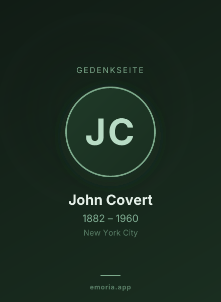 Gedenkportrait von John Covert