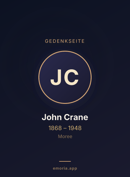 Gedenkportrait von John Crane