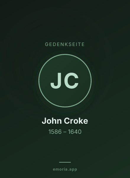 Gedenkportrait von John Croke