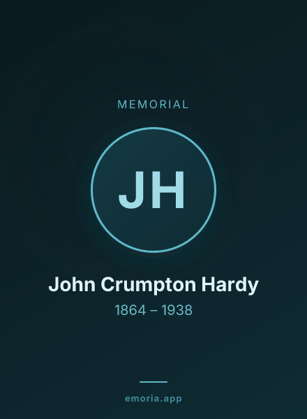 Memorial portrait of John Crumpton Hardy