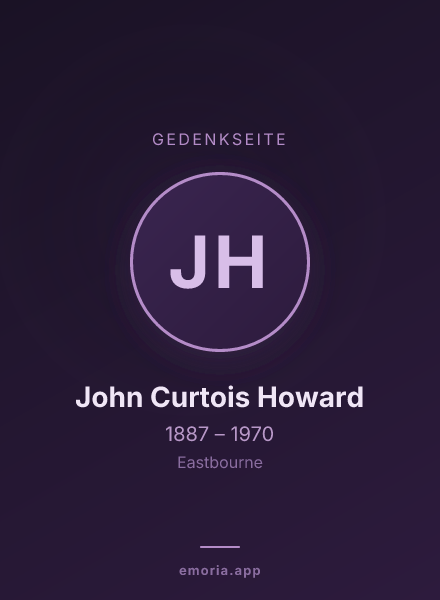 Gedenkportrait von John Curtois Howard