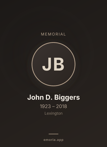 Memorial portrait of John D. Biggers