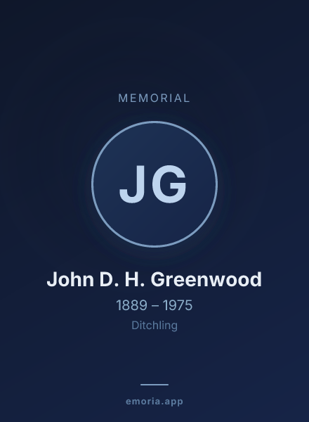 Memorial portrait of John D. H. Greenwood