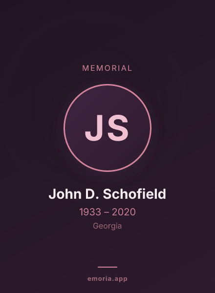 Memorial portrait of John D. Schofield