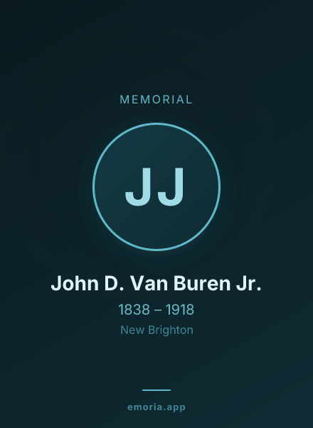 Memorial portrait of John D. Van Buren Jr.