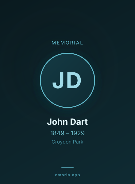 Memorial portrait of John Dart