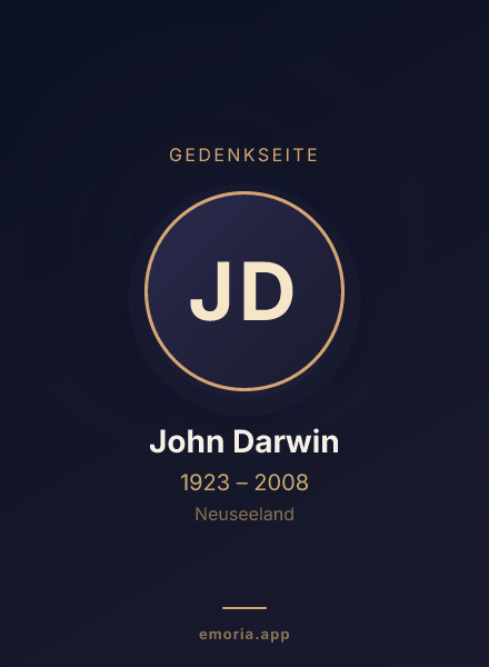Gedenkportrait von John Darwin