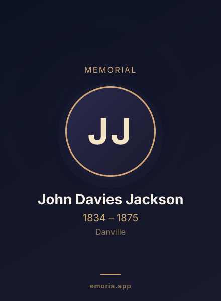 Memorial portrait of John Davies Jackson