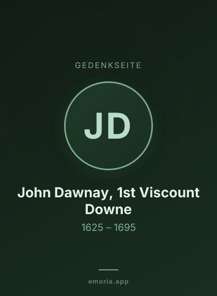 Gedenkportrait von John Dawnay, 1st Viscount Downe