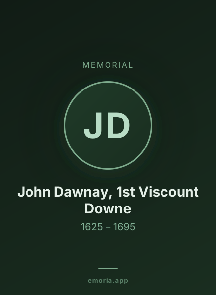Memorial portrait of John Dawnay, 1st Viscount Downe