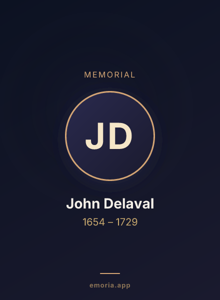 Memorial portrait of John Delaval