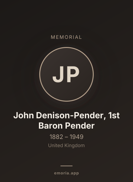 Memorial portrait of John Denison-Pender, 1st Baron Pender