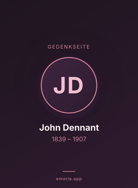 Gedenkportrait von John Dennant