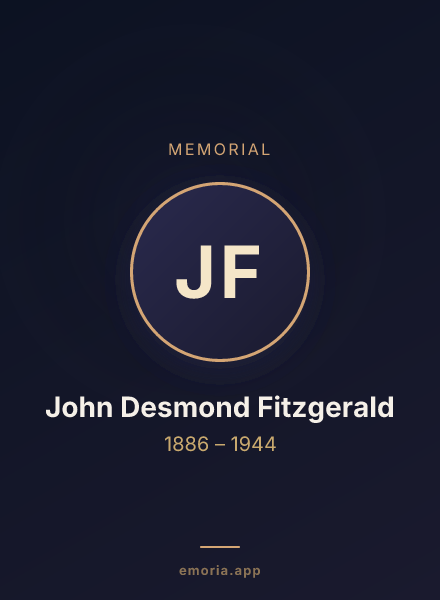 Memorial portrait of John Desmond Fitzgerald