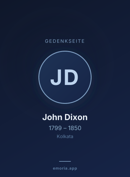 Gedenkportrait von John Dixon