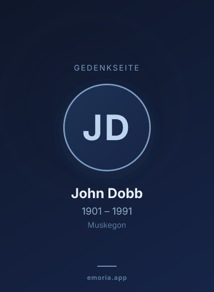 Gedenkportrait von John Dobb