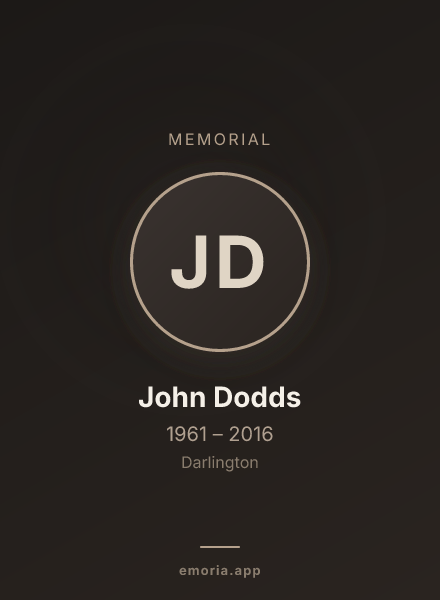 Memorial portrait of John Dodds