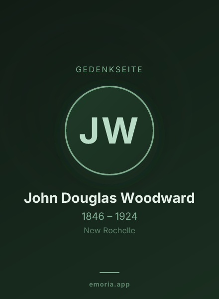 Gedenkportrait von John Douglas Woodward