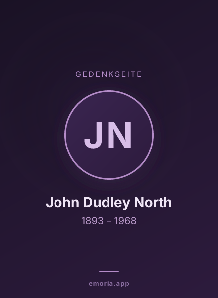 Gedenkportrait von John Dudley North