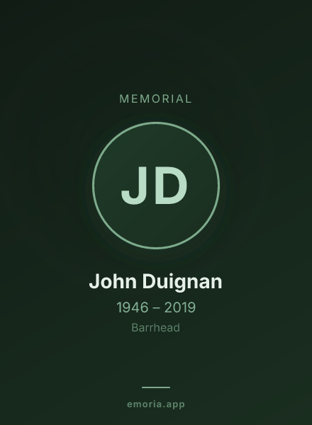 Memorial portrait of John Duignan