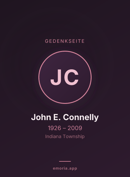 Gedenkportrait von John E. Connelly