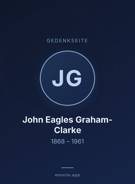 Gedenkportrait von John Eagles Graham-Clarke