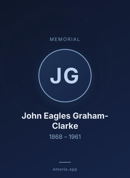 Memorial portrait of John Eagles Graham-Clarke