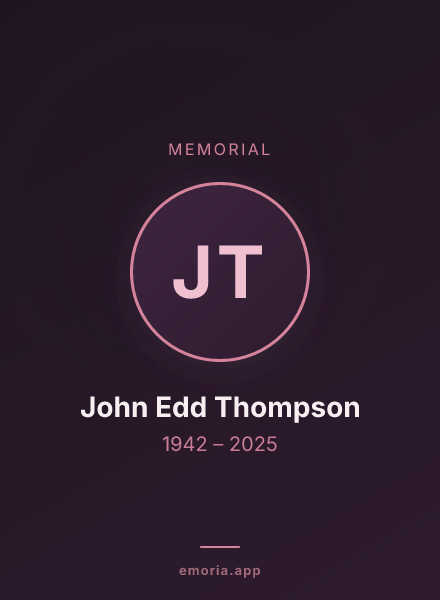 Memorial portrait of John Edd Thompson