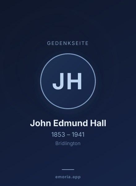 Gedenkportrait von John Edmund Hall