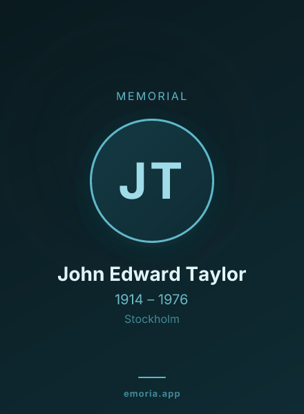 Memorial portrait of John Edward Taylor
