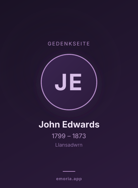 Gedenkportrait von John Edwards