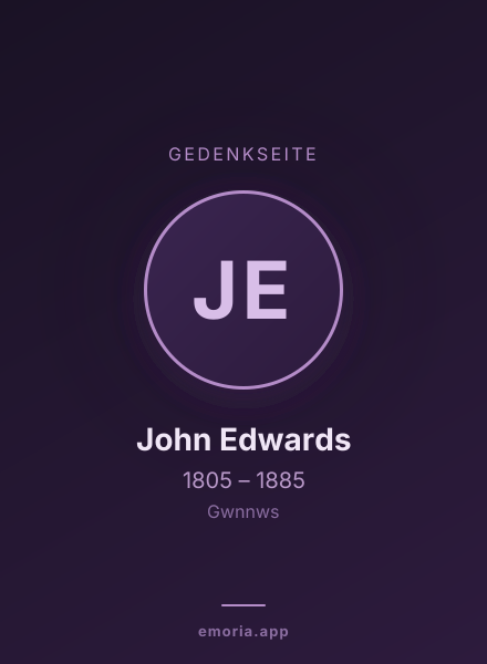 Gedenkportrait von John Edwards