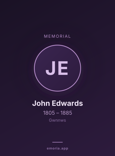 Memorial portrait of John Edwards