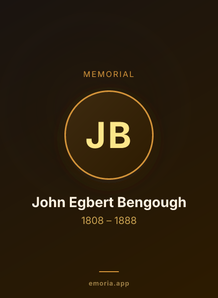Memorial portrait of John Egbert Bengough