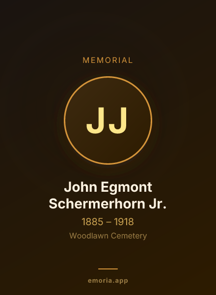 Memorial portrait of John Egmont Schermerhorn Jr.