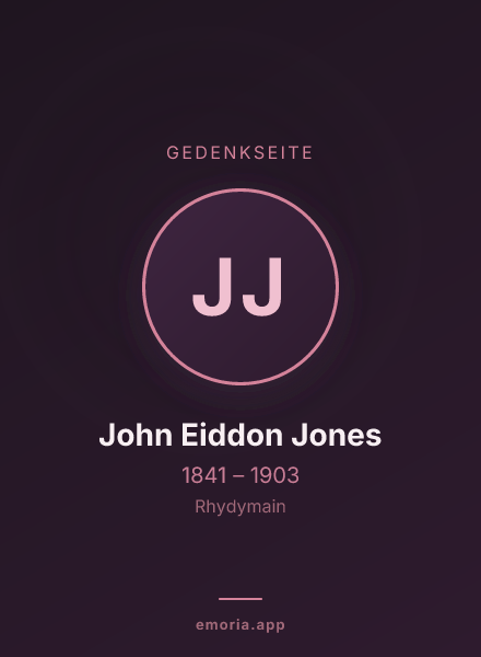 Gedenkportrait von John Eiddon Jones