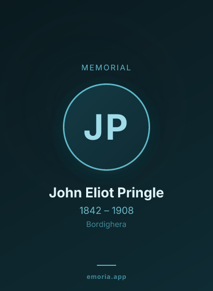 Memorial portrait of John Eliot Pringle